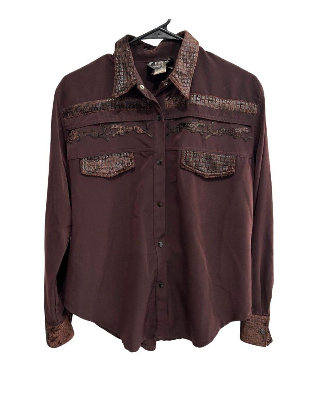 Vintage Mesmerize Kamikam Small Western Button-Up Shirt Cowboy Core Retro